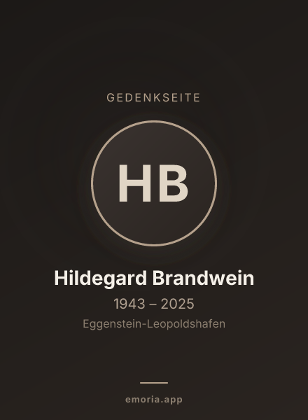 Gedenkportrait von Hildegard Brandwein