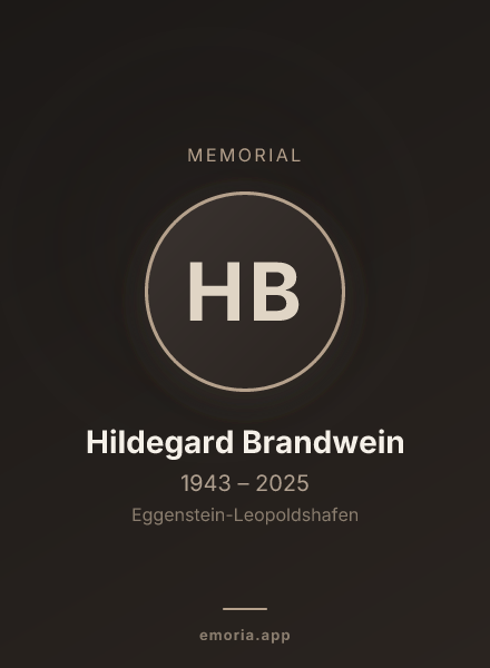Memorial portrait of Hildegard Brandwein