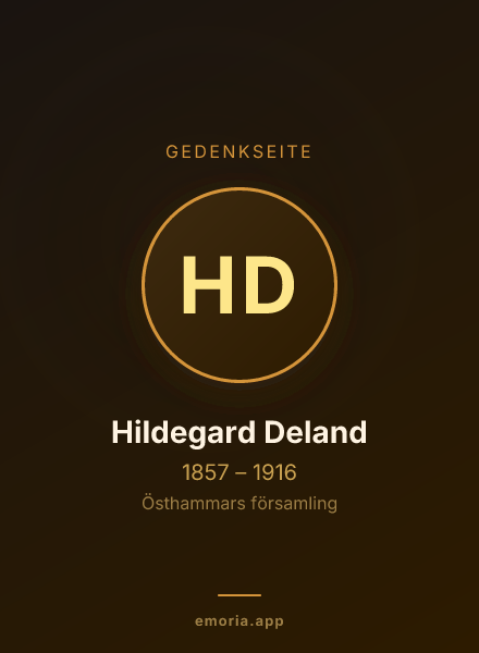 Gedenkportrait von Hildegard Deland