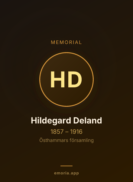 Memorial portrait of Hildegard Deland
