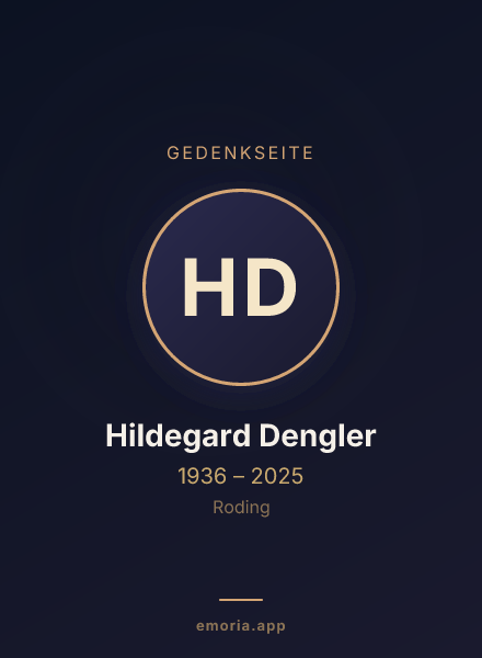 Gedenkportrait von Hildegard Dengler