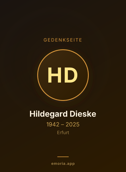 Gedenkportrait von Hildegard Dieske