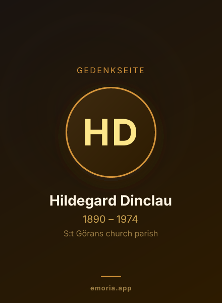 Gedenkportrait von Hildegard Dinclau