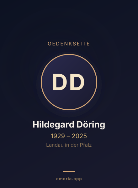 Gedenkportrait von Dr. med. Hildegard Döring