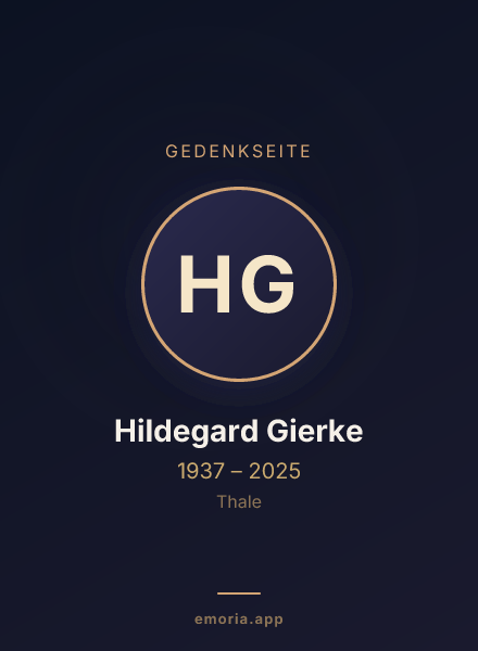 Gedenkportrait von Hildegard Gierke