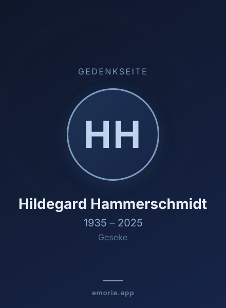 Gedenkportrait von Hildegard Hammerschmidt