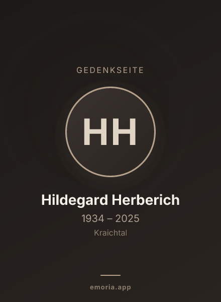 Gedenkportrait von Hildegard Herberich