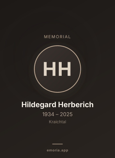 Memorial portrait of Hildegard Herberich