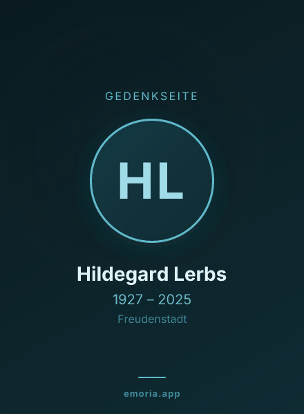 Gedenkportrait von Hildegard Lerbs