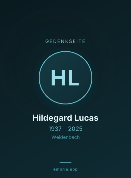 Gedenkportrait von Hildegard Lucas