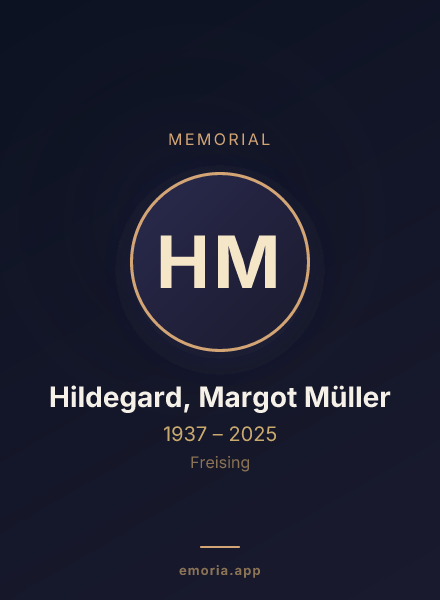 Memorial portrait of Hildegard, Margot Müller