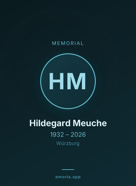 Memorial portrait of Hildegard Meuche