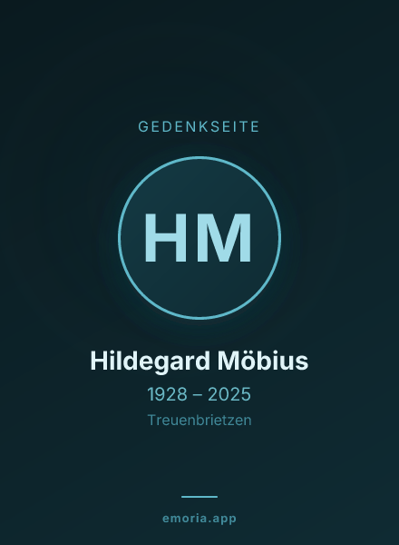 Gedenkportrait von Hildegard Möbius
