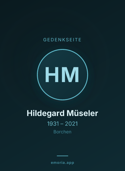 Gedenkportrait von Hildegard Müseler