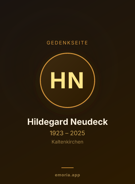 Gedenkportrait von Hildegard Neudeck