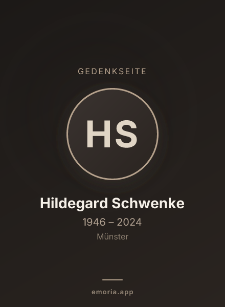 Gedenkportrait von Hildegard Schwenke