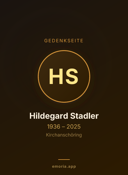 Gedenkportrait von Hildegard Stadler