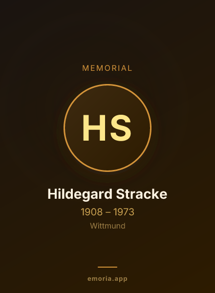 Memorial portrait of Hildegard Stracke