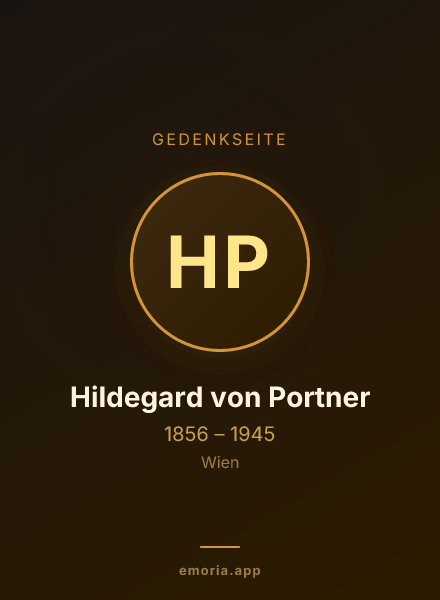 Gedenkportrait von Hildegard von Portner