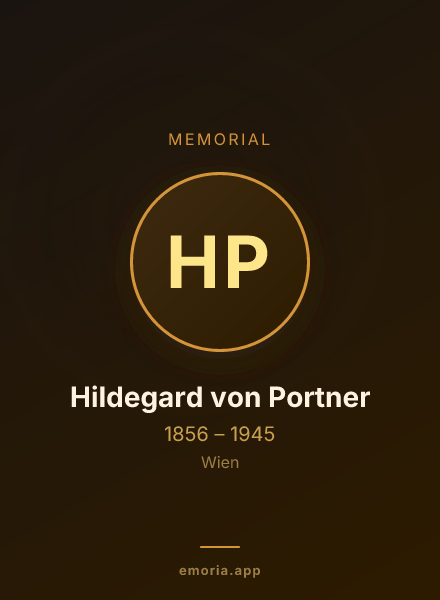 Memorial portrait of Hildegard von Portner