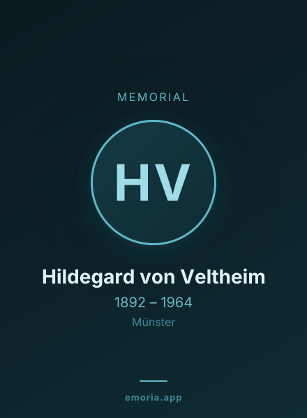 Memorial portrait of Hildegard von Veltheim