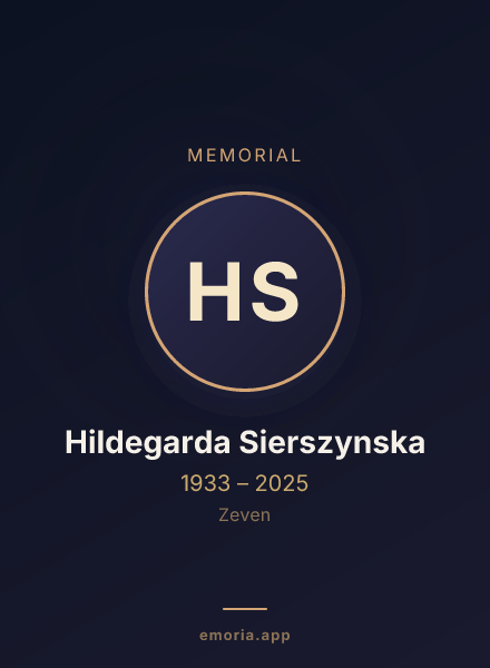 Memorial portrait of Hildegarda Sierszynska