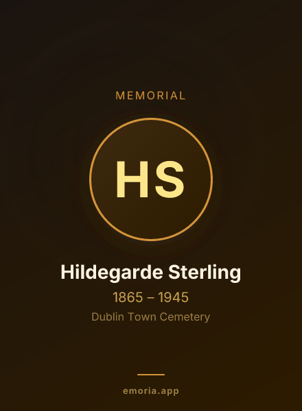 Memorial portrait of Hildegarde Sterling