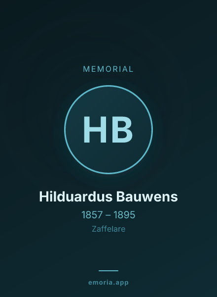 Memorial portrait of Hilduardus Bauwens