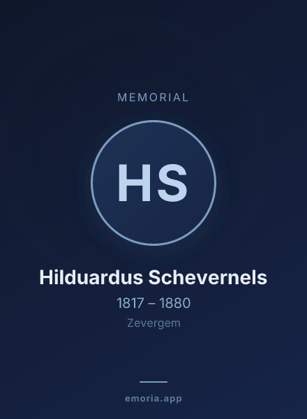 Memorial portrait of Hilduardus Schevernels