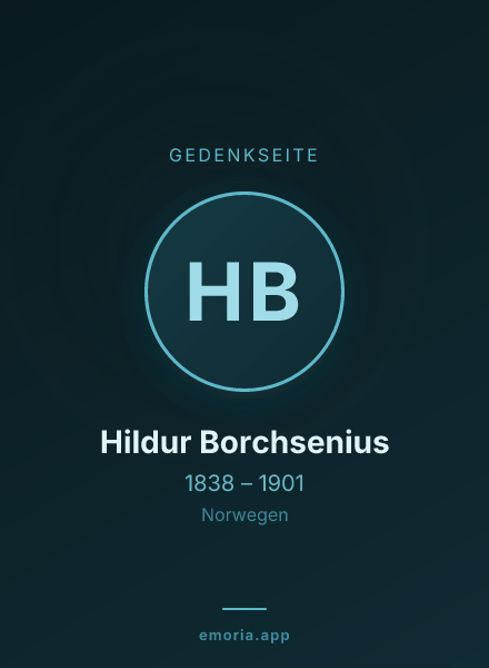 Gedenkportrait von Hildur Borchsenius