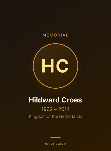 Memorial portrait of Hildward Croes