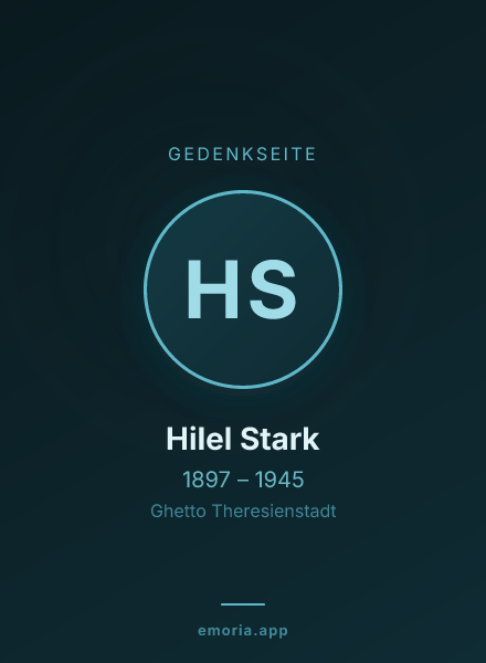 Gedenkportrait von Hilel Stark