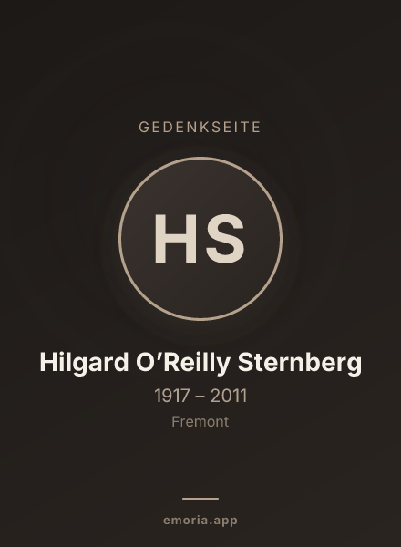 Gedenkportrait von Hilgard O’Reilly Sternberg