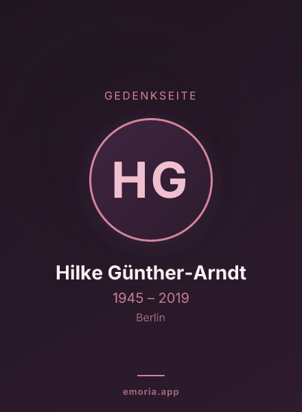 Gedenkportrait von Hilke Günther-Arndt