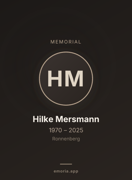Memorial portrait of Hilke Mersmann