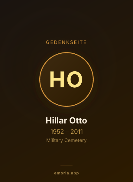 Gedenkportrait von Hillar Otto