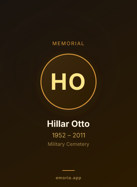 Memorial portrait of Hillar Otto