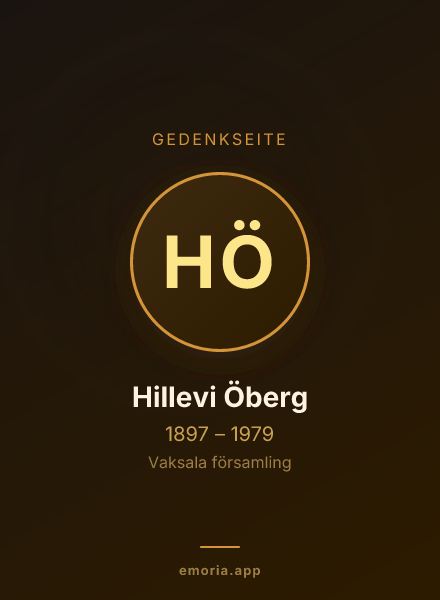 Gedenkportrait von Hillevi Öberg