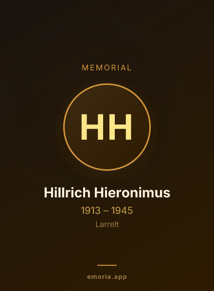 Memorial portrait of Hillrich Hieronimus