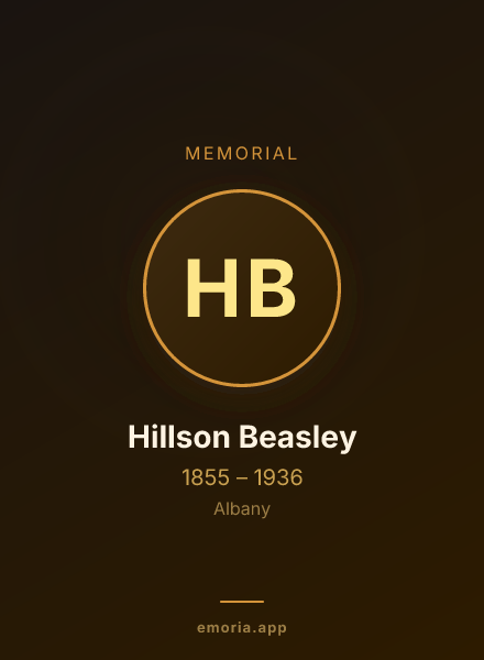 Memorial portrait of Hillson Beasley