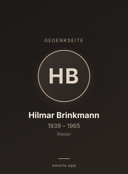Gedenkportrait von Hilmar Brinkmann
