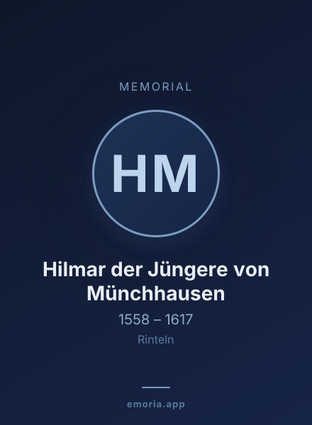 Memorial portrait of Hilmar der Jüngere von Münchhausen