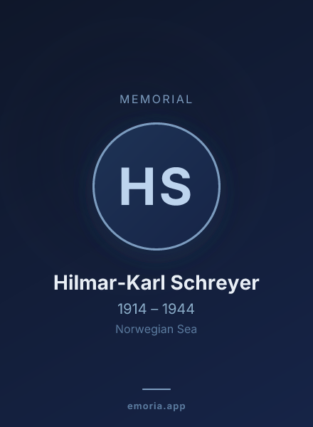 Memorial portrait of Hilmar-Karl Schreyer