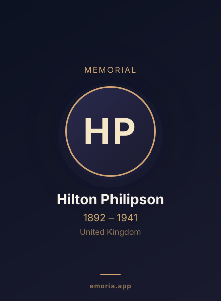 Memorial portrait of Hilton Philipson