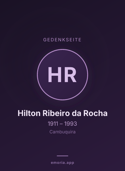 Gedenkportrait von Hilton Ribeiro da Rocha