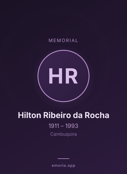 Memorial portrait of Hilton Ribeiro da Rocha