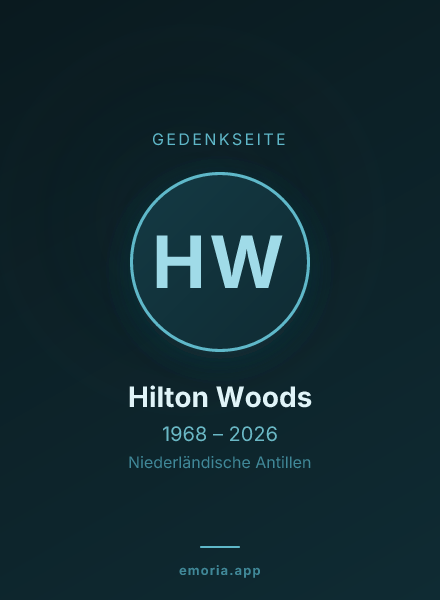 Gedenkportrait von Hilton Woods