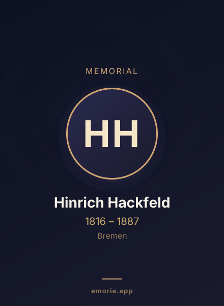 Memorial portrait of Hinrich Hackfeld