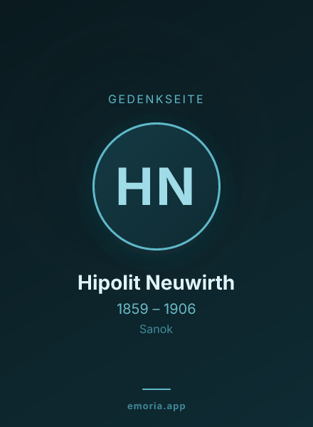Gedenkportrait von Hipolit Neuwirth