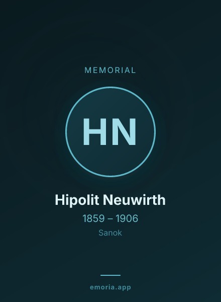 Memorial portrait of Hipolit Neuwirth
